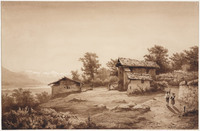 DD 014
<br/>
Tirools landschap, omgeving Marling
<br/>
<em>Kruseman van Elten, Hendrik Dirk (1829-1904)</em>